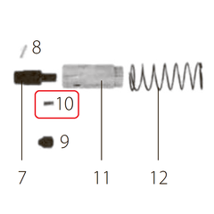 Запчасть №10 для FDPAG-H8. Пружина стопорного штифта