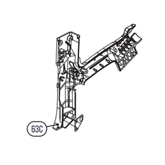 Запчасть №63C для HGSR. Правая часть основной рукоятки