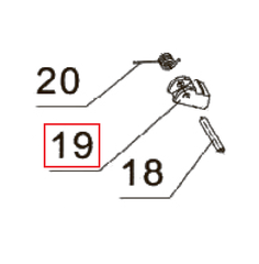 Запчасть №19 для PAG-PC84. Защелка прижима