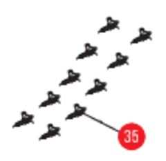 Запчасть №35 для Hybest GSR40A. Адаптер подачи газа (комплект 10 шт)