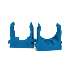 Крепеж-клипса для труб для монтажного пистолета синяя д25 (100шт/уп) Промрукав