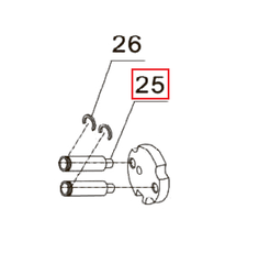 Запчасть №25 для PAG-PC84. Втулка затвора