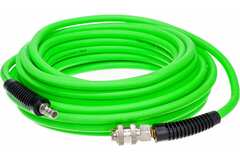 Шланг резиновый ПВХ с фитингами рапид и защитой от перегибов на концах 20 бар 6х11 мм (20 метров)