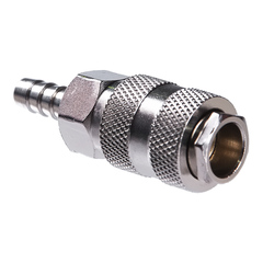 Фитинг Штуцер евро (мама) - Штуцер елочка 8 мм с обжимным кольцом 8х13мм