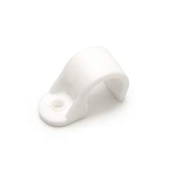 Крепеж-скоба односторонняя 16 мм (белая, 200 шт/уп) FEDAST