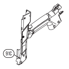 Запчасть №91C для HGSR. Левая часть основной рукоятки