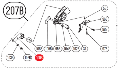 Запчасть №207B для HGSR. Подающий механизм в сборе