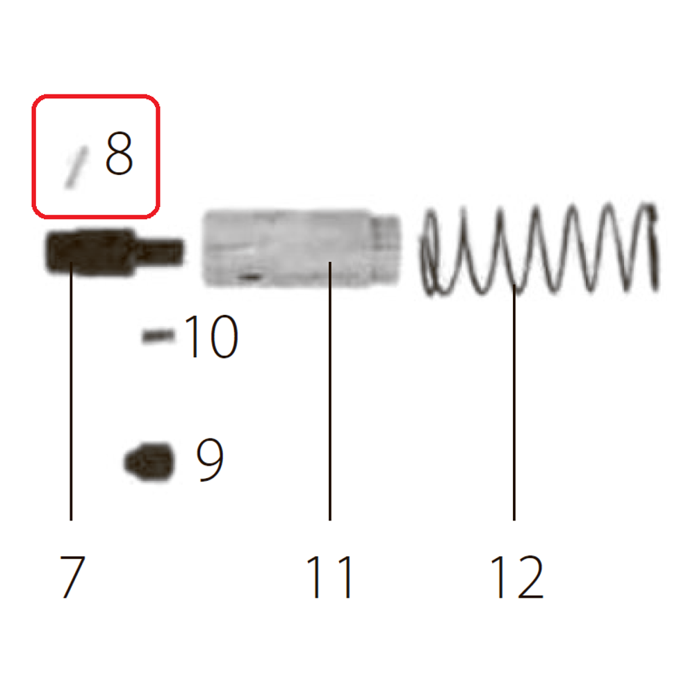 Запчасть №8 для FDPAG-H8. Цилиндрический штифт