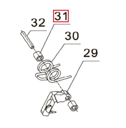 Запчасть №31 для PAG-PC84. Ролик