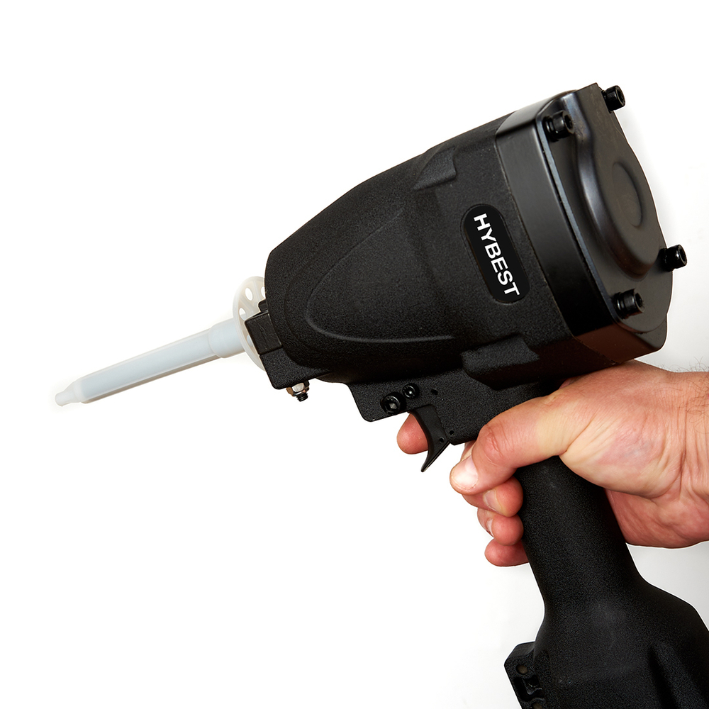 Пистолет монтажный для утеплителя Hybest BW150C (пневматический, тарельчатый дюбель гриб IN)