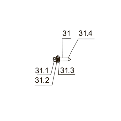 Запчасть №31 для PAG311BWT. Ударник в сборе