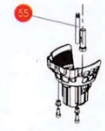 Запчасть №55.L для Hybest GSR40A, ствол длинный, тип  L 