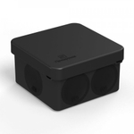 Коробка распределительная 60-0200-9005 для прямого монтажа двухкомпонентная безгалогенная (HF) черная 70х70х40 (1 шт/уп) Промрукав