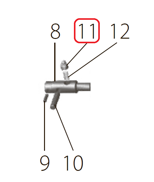 Запчасть №11 для FDPAG-Т9ZG. Замедляющий штифт