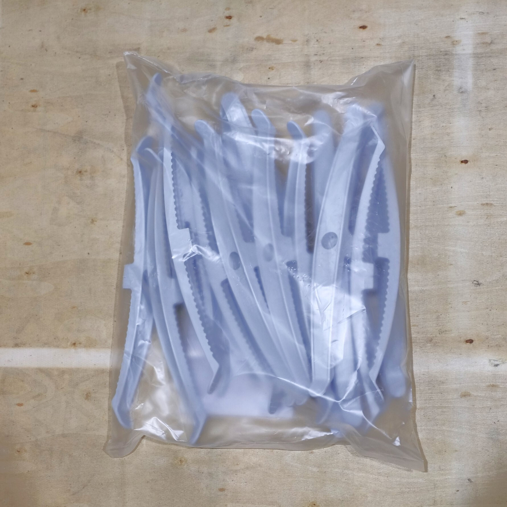 Держатель кабеля двусторонний для прямого монтажа серый (20шт/уп) Промрукав