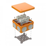 Коробка огнестойкая для о/п двухкомпонентная 60-0300-FR6.0-12 Е15-Е120 100х100х50 (1 шт/уп) Промрукав