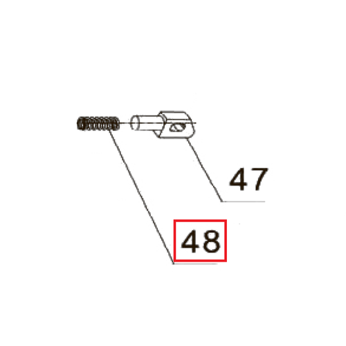 Запчасть №48 для PAG-PC84. Пружина упора