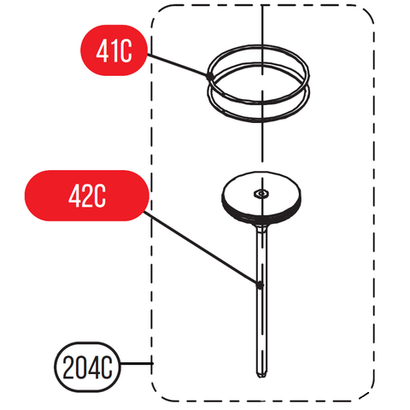 Запчасть №204C для HGSR. Боек в сборе