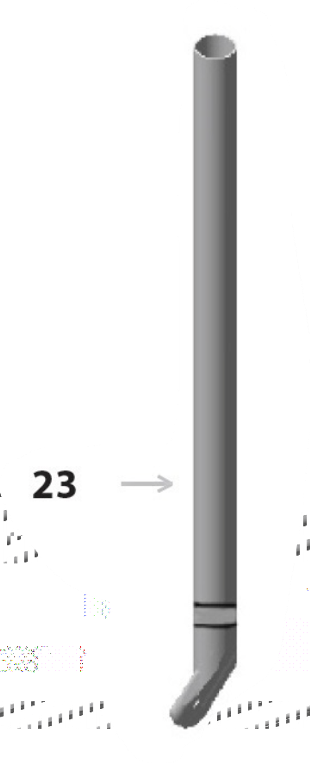 Запчасть №23 для Строительные ходули 48 - 64. Направляющая упора голени