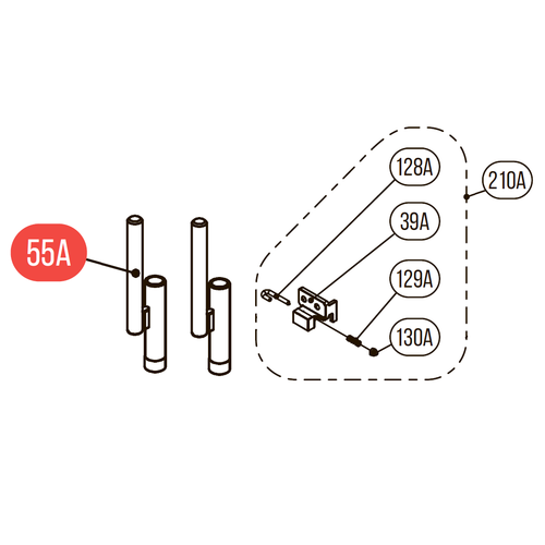 Комплект №9 для Hybest GSR40A (Ствол быстросъемный L + фиксатор)