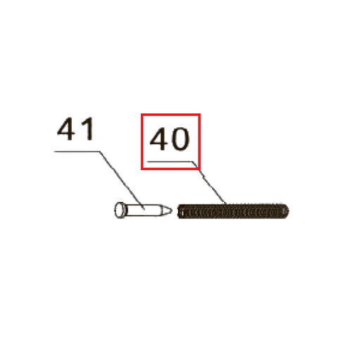 Запчасть №40 для PAG-PC84. Пружина затвора