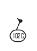 Запчасть №102C для HGSR. Болт с внутренним шестигранником