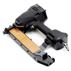 Пистолет для забивания скоб мебельный Hybest N851 (пневматический, каркасные скобы тип 155 16Ga)