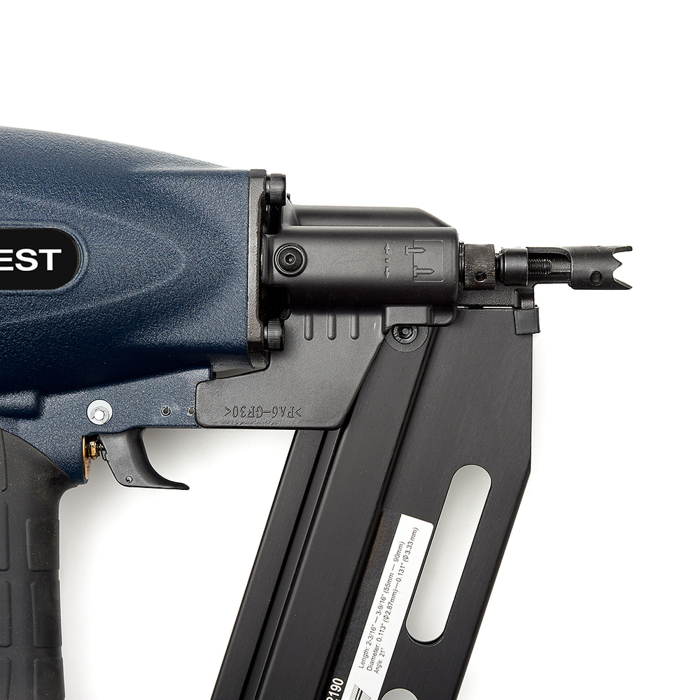 Пистолет гвоздезабивной по дереву Hybest FN2190 (пневматический, гвозди SN21)