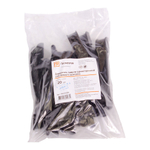 Держатель кабеля односторонний для прямого монтажа черный (20шт/уп) Промрукав