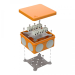 Коробка огнестойкая для о/п двухкомпонентная 60-0300-FR2.5-12 Е15-Е120 100х100х50 (1 шт/уп) Промрукав