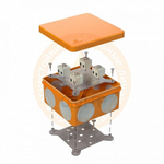 Коробка огнестойкая для о/п двухкомпонентная 60-0300-FR6.0-8 Е15-Е120 100х100х50 (1 шт/уп) Промрукав