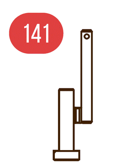 Запчасть №141 для Hybest GSR40A,Ствол с магнитной насадкой, тип " M "