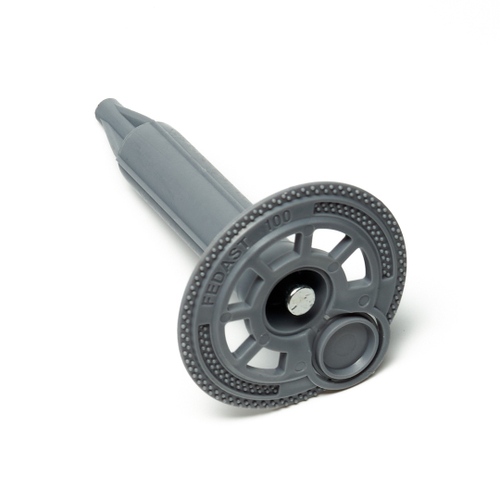 Тарельчатый дюбель гриб 100 мм с крышкой для газоблока для порох пистолета IN100-90 (100 шт/уп) FEDAST