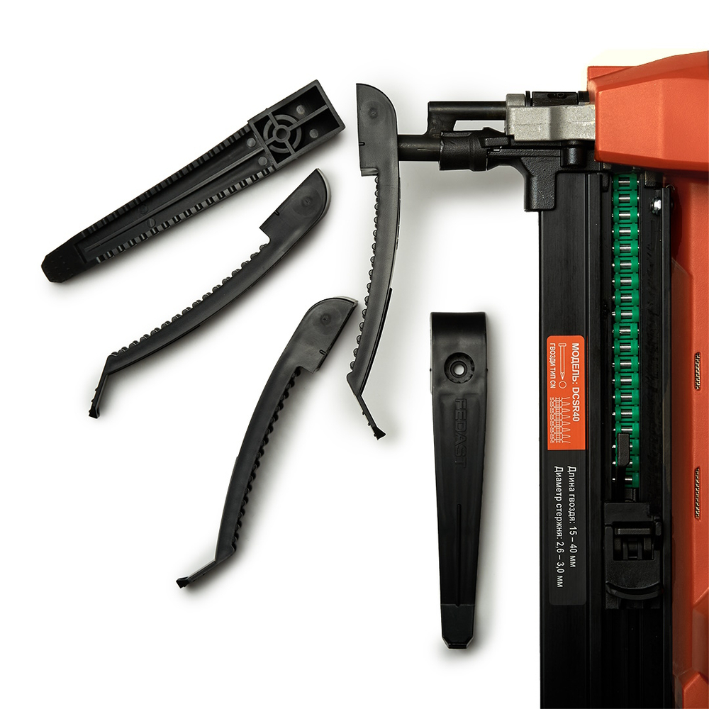 Держатель кабеля односторонний для прямого монтажа на 8 мест черный (20 шт/уп) Fedast