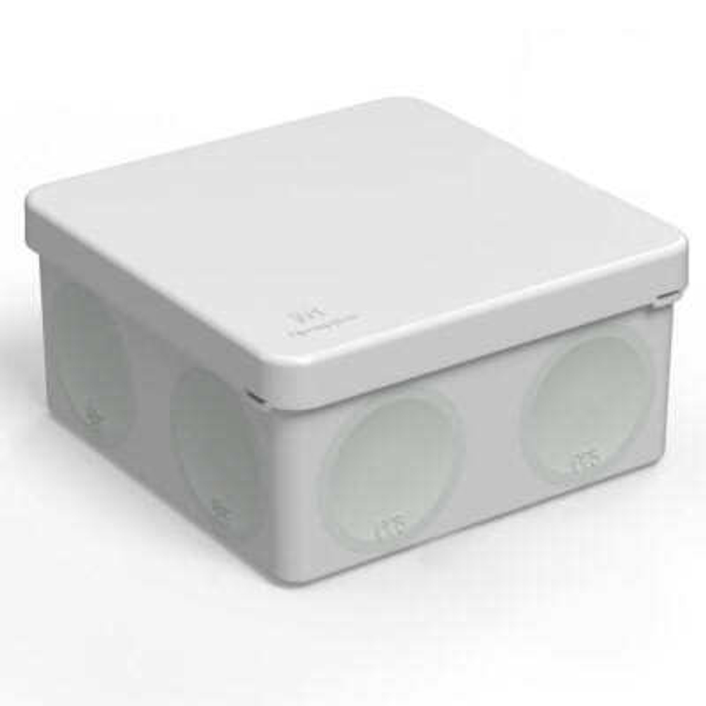 Коробка распределительная 60-0300 для прямого монтажа двухкомпонентная безгалогенная (HF) 100х100х50 (1 шт/уп) Промрукав