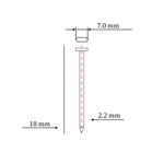 Гвоздь по бетону тип ST/TN для пневмо пистолета (18 мм, тип 14ga, 1000 шт/уп)