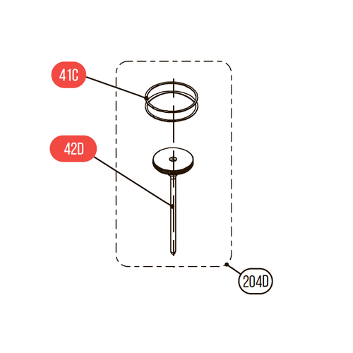 Запчасть №204D для HGSR. Боек в сборе