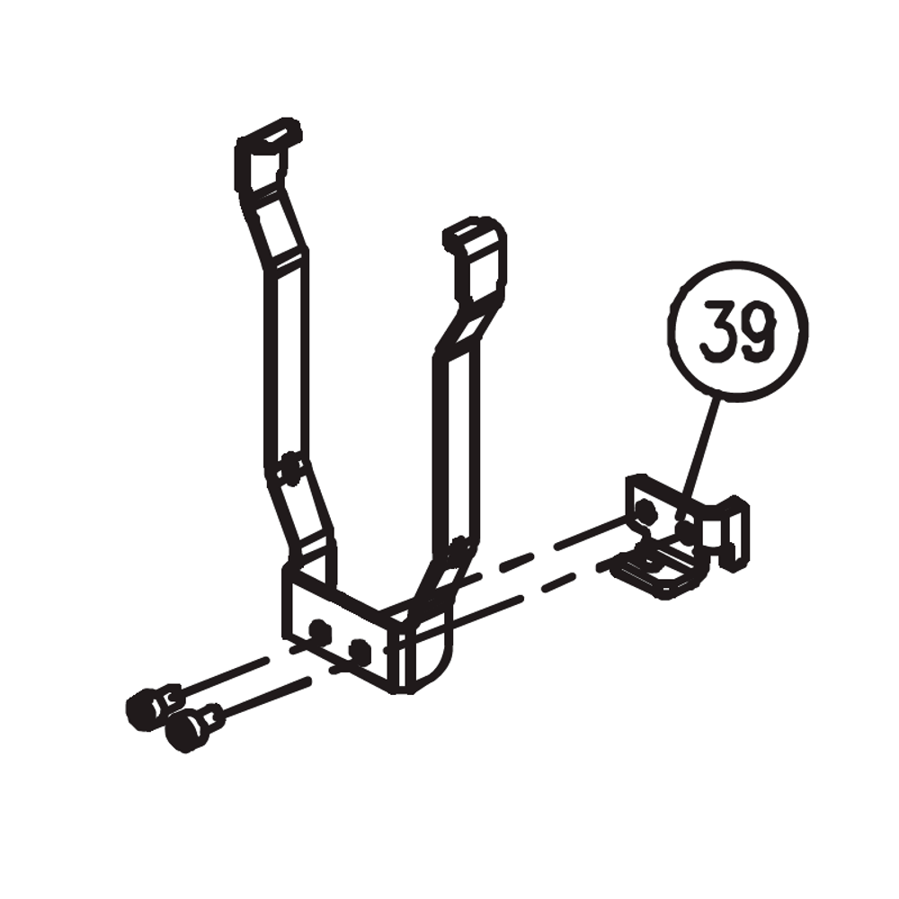 Запчасть №39 для Hybest GSR40A. Фиксатор ствола