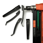 Держатель кабеля односторонний для прямого монтажа на 8 мест черный (20 шт/уп) Fedast