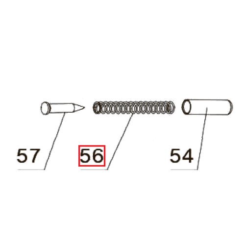 Запчасть №56 для PAG-PC84. Пружина ствола