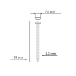 Гвоздь по бетону тип ST/TN для пневмо пистолета (38 мм, тип 14ga, 1000 шт/уп)