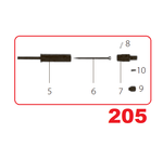 Запчасть №205 для FDPAG-H8. Предохранитель в сборе (5 - 10)