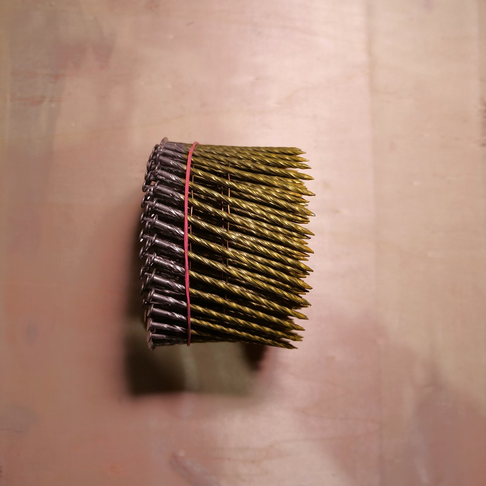 Барабанные гвозди по дереву тип CNW 28/80 BKSCH (винт.накат., 4500шт/уп)