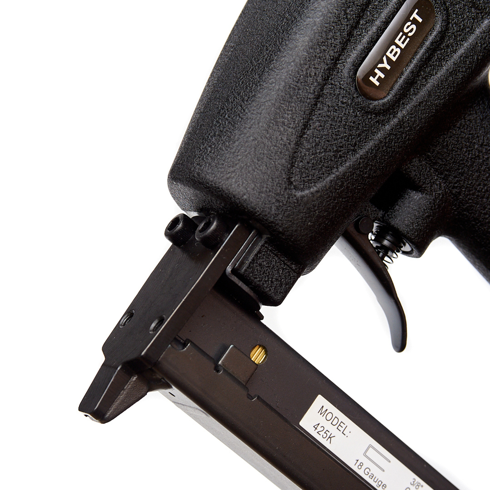 Пистолет скобозабивной для ротанга Hybest 425K (пневматический, скобы ротанг тип 400К 18Ga)