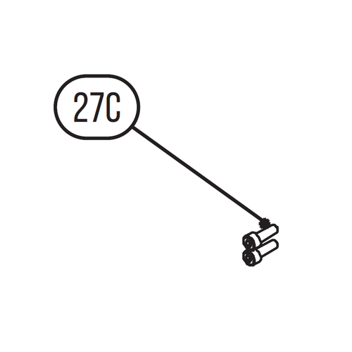 Запчасть №27C для HGSR. Болт с внутренним шестигранником.