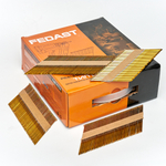 Реечные гвозди по дереву тип D34 (3,05х90, RIEG гальв. кольц. накат., 2000 шт/уп) FEDAST