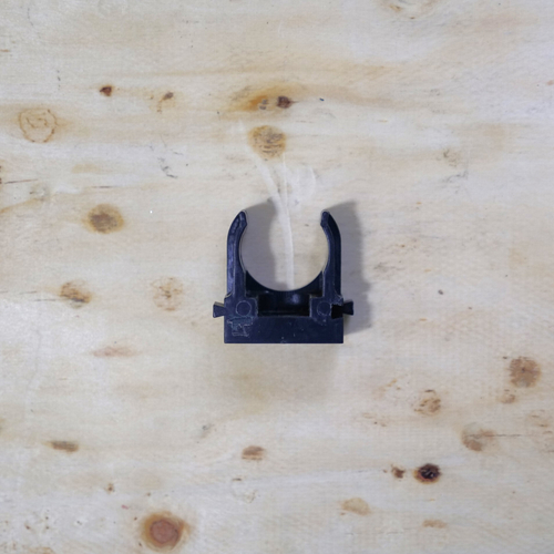 Крепеж-клипса для труб для монтажного пистолета черная д25 (100шт/уп) Промрукав