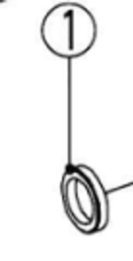 Запчасть №1 для Ken 6130N. Сальник для муфты подачи воды