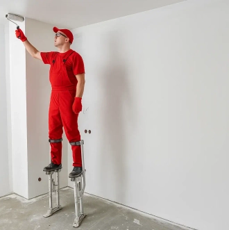 Работы по окраске помещений