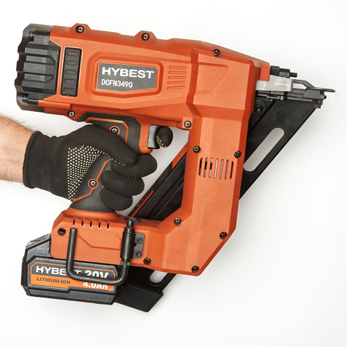 Аккумуляторный монтажный пистолет HYBEST DCFN3490